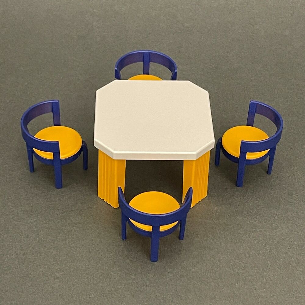 Playmobil Geobra 3968 Dining Room Table‎ Chairs Replacement Add-on Parts Pieces